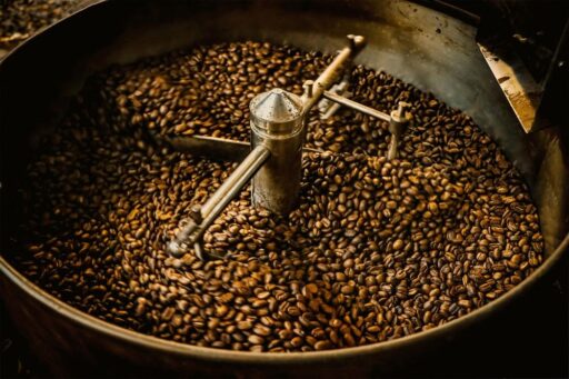 焙煎後のコーヒー豆