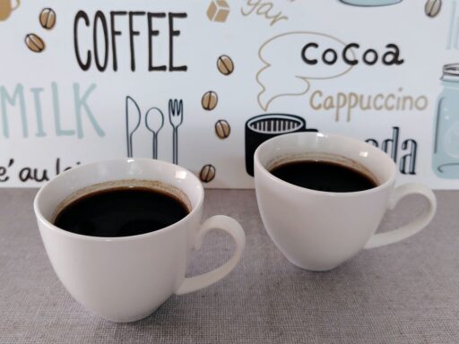 出来上がりのカップ