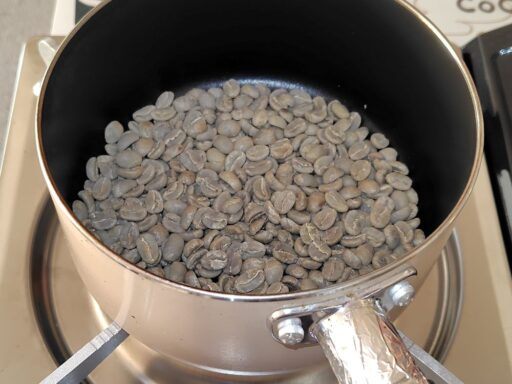 生豆投入直後の様子