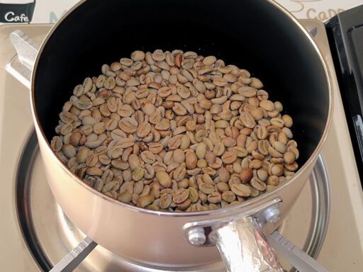 生豆投入直後の様子