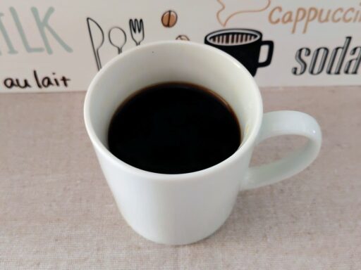 出来上がりのカップ