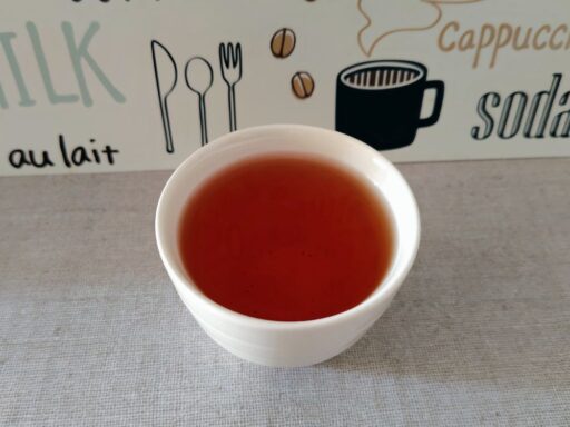 出来上がりのカップ