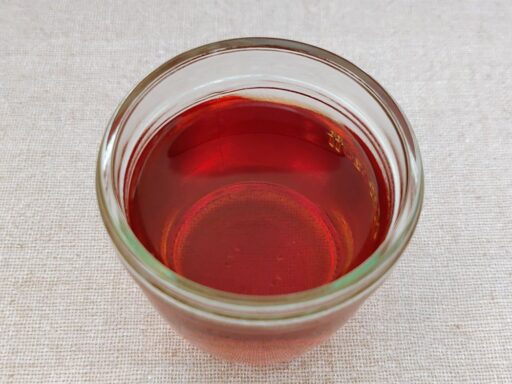 出来上がりのカップ（水色）