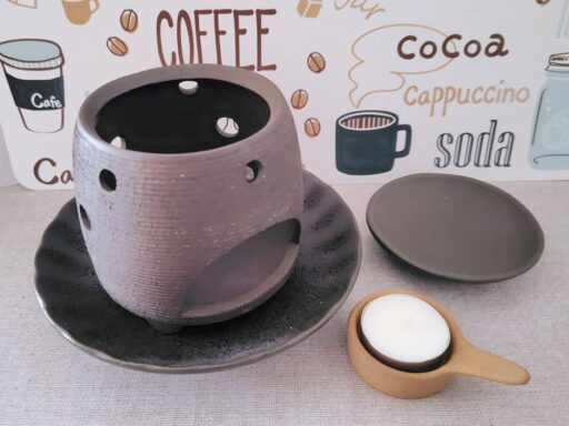 茶香炉を構成する3つのパーツ