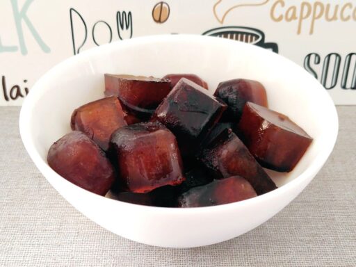 コーヒー氷の出来上がり